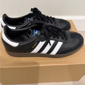 Adidas Samba Black Sneakers with White Stripes